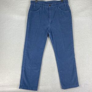Vintage Levis Pants Mens Sz 36x34 (fit 35x28.5) Blue 519 Corduroy Cords *HEMMED*
